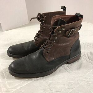 Auston Grey side buckle 2 tone fashion/combat boots size‎ 10